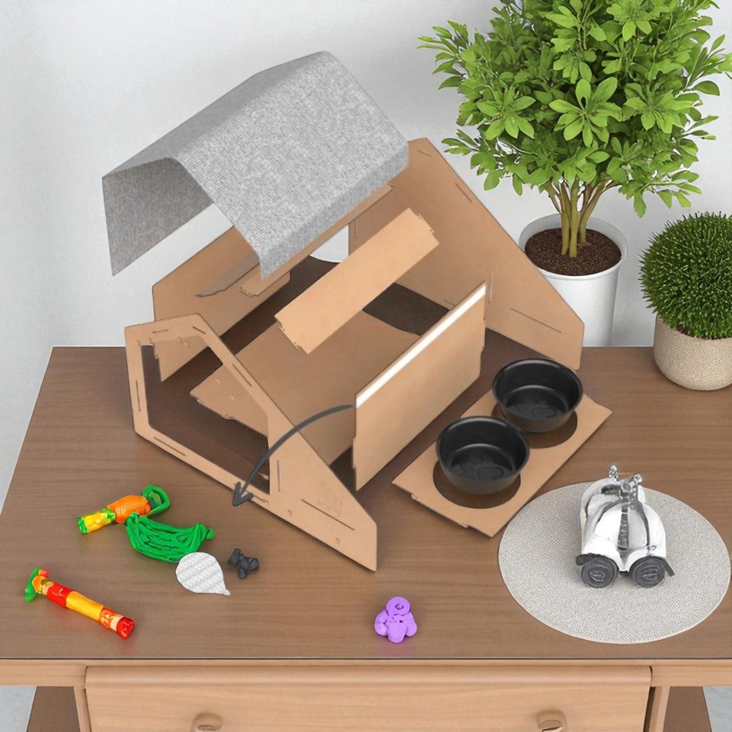 Cabane pour Chat Moderne et Fonctionnelle