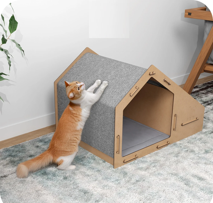 Cabane pour Chat Moderne et Fonctionnelle