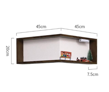 Étagère en Bois en Forme de L